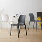 Scandinavian Armless Dining Chairs Plastic Indoor Stackable Solid Back Side Chair Clearhalo ' kitchen&dining_furn' 'Dining Chairs' 'Dining Tables & Seating' 'dining_chair' 'furn' 'furn_dining_chair' 'Furniture' 'furniture_dining_chair' 'Kitchen & Dining Furniture' 'kitchen' 3779843
