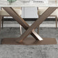 Metal Traditional Luxury Rectangle Indoor Table Sintered Stone Table with Pedestal Base Clearhalo ' dining_table' 'Dining Tables & Seating' 'Dining Tables' 'furn' 'furn_dining_table' 'Furniture' 'furniture_dining_table' 'Kitchen & Dining Furniture' 'kitchen&dining_furn' 'kitchen' 'kitchen_dining_table' 3779854