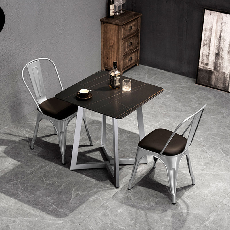 Industrial Dining Table Sintered Stone Dining Table with Black Double Pedestal Clearhalo ' dining_table' 'Dining Tables & Seating' 'Dining Tables' 'furn' 'furn_dining_table' 'Furniture' 'furniture_dining_table' 'Kitchen & Dining Furniture' 'kitchen&dining_furn' 'kitchen' 'kitchen_dining_table' 3779862