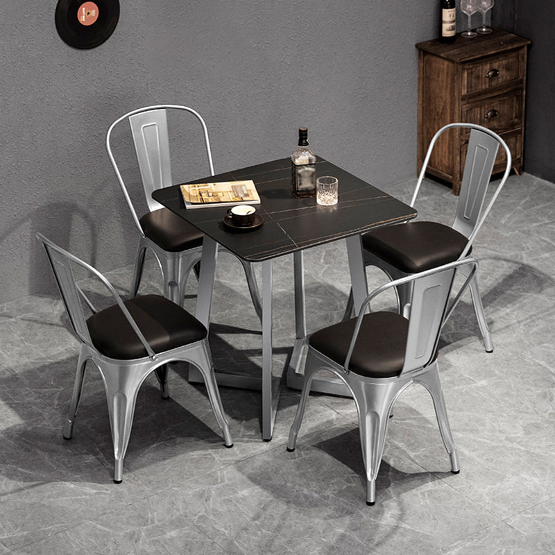 Industrial Dining Table Sintered Stone Dining Table with Black Double Pedestal Clearhalo ' dining_table' 'Dining Tables & Seating' 'Dining Tables' 'furn' 'furn_dining_table' 'Furniture' 'furniture_dining_table' 'Kitchen & Dining Furniture' 'kitchen&dining_furn' 'kitchen' 'kitchen_dining_table' 3779863