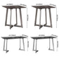 Industrial Dining Table Sintered Stone Dining Table with Black Double Pedestal Clearhalo ' dining_table' 'Dining Tables & Seating' 'Dining Tables' 'furn' 'furn_dining_table' 'Furniture' 'furniture_dining_table' 'Kitchen & Dining Furniture' 'kitchen&dining_furn' 'kitchen' 'kitchen_dining_table' 3779869