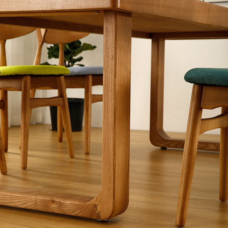 Minimalist Rectangle Shape Standard Dining Table Brown Sintered Stone Dining Table for Kitchen Clearhalo ' dining_table' 'Dining Tables & Seating' 'Dining Tables' 'furn' 'furn_dining_table' 'Furniture' 'furniture_dining_table' 'Kitchen & Dining Furniture' 'kitchen&dining_furn' 'kitchen' 'kitchen_dining_table' 3779877