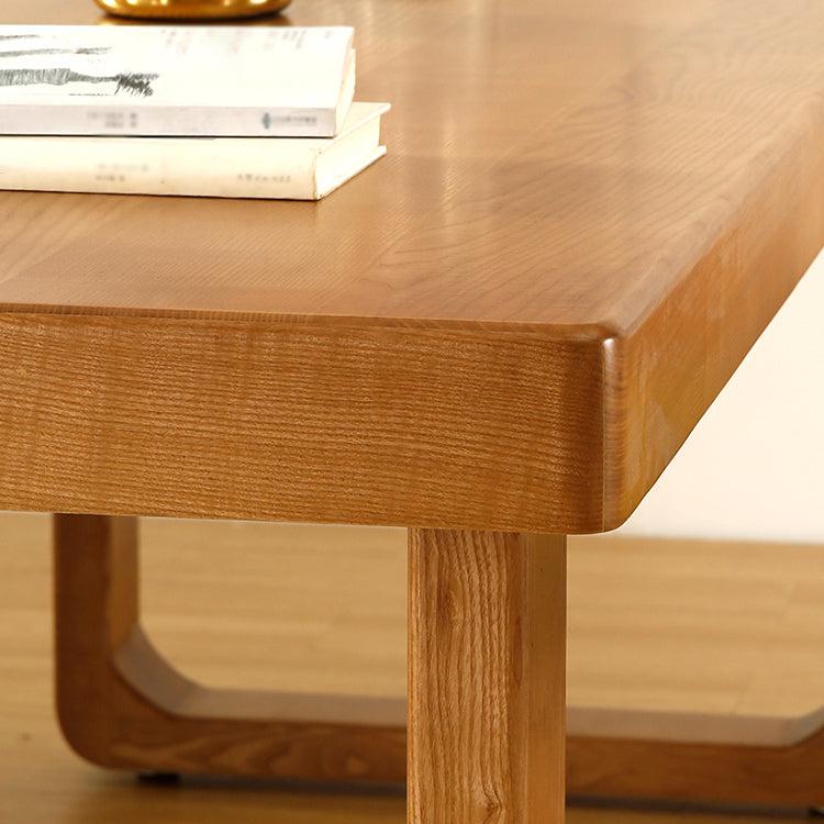 Minimalist Rectangle Shape Standard Dining Table Brown Sintered Stone Dining Table for Kitchen Clearhalo ' dining_table' 'Dining Tables & Seating' 'Dining Tables' 'furn' 'furn_dining_table' 'Furniture' 'furniture_dining_table' 'Kitchen & Dining Furniture' 'kitchen&dining_furn' 'kitchen' 'kitchen_dining_table' 3779879