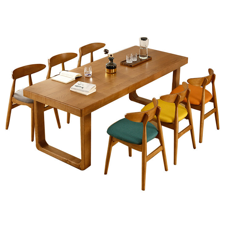 Minimalist Rectangle Shape Standard Dining Table Brown Sintered Stone Dining Table for Kitchen Clearhalo ' dining_table' 'Dining Tables & Seating' 'Dining Tables' 'furn' 'furn_dining_table' 'Furniture' 'furniture_dining_table' 'Kitchen & Dining Furniture' 'kitchen&dining_furn' 'kitchen' 'kitchen_dining_table' 3779884