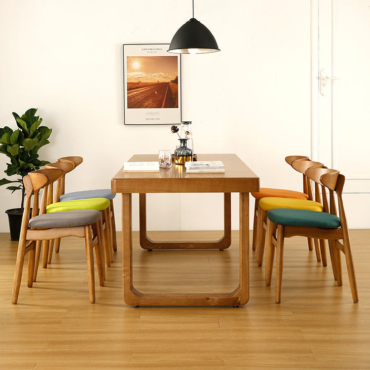 Minimalist Rectangle Shape Standard Dining Table Brown Sintered Stone Dining Table for Kitchen Clearhalo ' dining_table' 'Dining Tables & Seating' 'Dining Tables' 'furn' 'furn_dining_table' 'Furniture' 'furniture_dining_table' 'Kitchen & Dining Furniture' 'kitchen&dining_furn' 'kitchen' 'kitchen_dining_table' 3779886