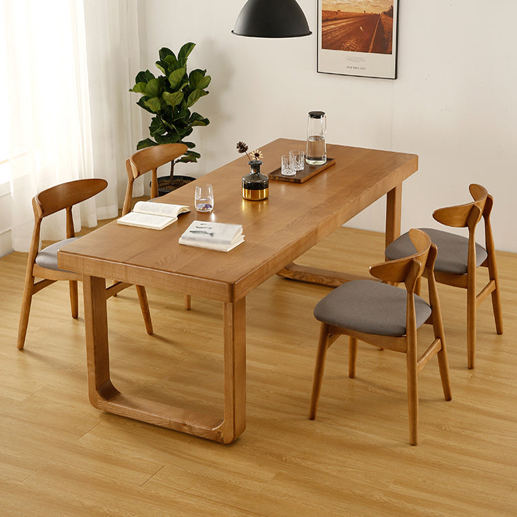 Minimalist Rectangle Shape Standard Dining Table Brown Sintered Stone Dining Table for Kitchen Clearhalo ' dining_table' 'Dining Tables & Seating' 'Dining Tables' 'furn' 'furn_dining_table' 'Furniture' 'furniture_dining_table' 'Kitchen & Dining Furniture' 'kitchen&dining_furn' 'kitchen' 'kitchen_dining_table' 3779887