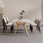 Sintered Stone Top Dining Table Rectangle Table with Metal Gold Base and 4 Legs Clearhalo ' dining_table' 'Dining Tables & Seating' 'Dining Tables' 'furn' 'furn_dining_table' 'Furniture' 'furniture_dining_table' 'Kitchen & Dining Furniture' 'kitchen&dining_furn' 'kitchen' 'kitchen_dining_table' 3779903