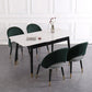 Contemporary Rectangle Dining Room Table Sintered Stone Dining Table with 4 Black Legs Clearhalo ' dining_table' 'Dining Tables & Seating' 'Dining Tables' 'furn' 'furn_dining_table' 'Furniture' 'furniture_dining_table' 'Kitchen & Dining Furniture' 'kitchen&dining_furn' 'kitchen' 'kitchen_dining_table' 3779924
