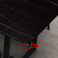Industrial Kitchen Dining Table Sintered Stone Rectangle Dining Table with Double Pedestal Bases Clearhalo ' dining_table' 'Dining Tables & Seating' 'Dining Tables' 'furn' 'furn_dining_table' 'Furniture' 'furniture_dining_table' 'Kitchen & Dining Furniture' 'kitchen&dining_furn' 'kitchen' 'kitchen_dining_table' 3779937