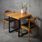 Industrial Solid Wood Dining Table Brown Trestle Dining Table for Dinning Room Clearhalo ' dining_table' 'Dining Tables & Seating' 'Dining Tables' 'furn' 'furn_dining_table' 'Furniture' 'furniture_dining_table' 'Kitchen & Dining Furniture' 'kitchen&dining_furn' 'kitchen' 'kitchen_dining_table' 3779944