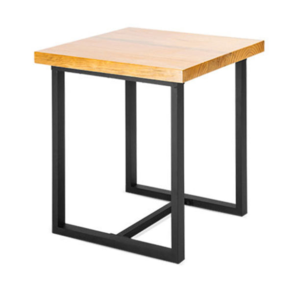 Industrial Solid Wood Dining Table Brown Trestle Dining Table for Dinning Room 23.6"L x 23.6"W x 29.5"H Without Chairs Clearhalo ' dining_table' 'Dining Tables & Seating' 'Dining Tables' 'furn' 'furn_dining_table' 'Furniture' 'furniture_dining_table' 'Kitchen & Dining Furniture' 'kitchen&dining_furn' 'kitchen' 'kitchen_dining_table' 3779945