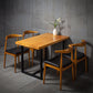 Industrial Solid Wood Dining Table Brown Trestle Dining Table for Dinning Room Clearhalo ' dining_table' 'Dining Tables & Seating' 'Dining Tables' 'furn' 'furn_dining_table' 'Furniture' 'furniture_dining_table' 'Kitchen & Dining Furniture' 'kitchen&dining_furn' 'kitchen' 'kitchen_dining_table' 3779947