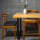 Industrial Solid Wood Dining Table Brown Trestle Dining Table for Dinning Room Clearhalo ' dining_table' 'Dining Tables & Seating' 'Dining Tables' 'furn' 'furn_dining_table' 'Furniture' 'furniture_dining_table' 'Kitchen & Dining Furniture' 'kitchen&dining_furn' 'kitchen' 'kitchen_dining_table' 3779948