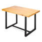 Industrial Solid Wood Dining Table Brown Trestle Dining Table for Dinning Room Without Chairs Clearhalo ' dining_table' 'Dining Tables & Seating' 'Dining Tables' 'furn' 'furn_dining_table' 'Furniture' 'furniture_dining_table' 'Kitchen & Dining Furniture' 'kitchen&dining_furn' 'kitchen' 'kitchen_dining_table' 3779949