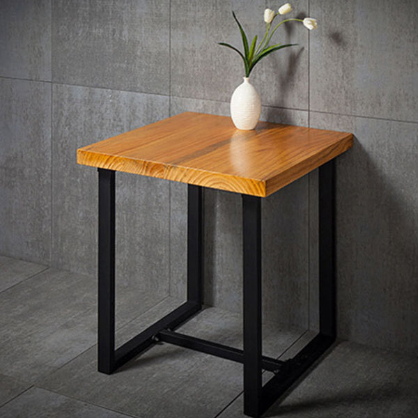 Industrial Solid Wood Dining Table Brown Trestle Dining Table for Dinning Room Clearhalo ' dining_table' 'Dining Tables & Seating' 'Dining Tables' 'furn' 'furn_dining_table' 'Furniture' 'furniture_dining_table' 'Kitchen & Dining Furniture' 'kitchen&dining_furn' 'kitchen' 'kitchen_dining_table' 3779953