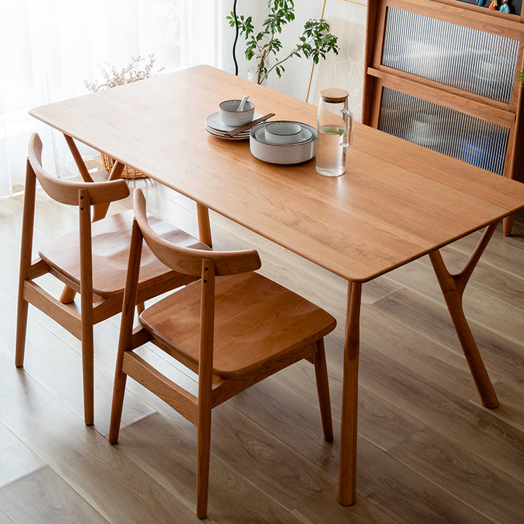Modern Style Rectangle 4-foot Home Furniture Solid Wood Dining Room Collection Clearhalo ' dining_table' 'Dining Tables & Seating' 'Dining Tables' 'furn' 'furn_dining_table' 'Furniture' 'furniture_dining_table' 'Kitchen & Dining Furniture' 'kitchen&dining_furn' 'kitchen' 'kitchen_dining_table' 3779982