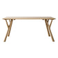 Modern Style Rectangle 4-foot Home Furniture Solid Wood Dining Room Collection Natural 63"L x 31.5"W x 29.5"H Without Chairs Clearhalo ' dining_table' 'Dining Tables & Seating' 'Dining Tables' 'furn' 'furn_dining_table' 'Furniture' 'furniture_dining_table' 'Kitchen & Dining Furniture' 'kitchen&dining_furn' 'kitchen' 'kitchen_dining_table' 3779987