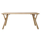 Modern Style Rectangle 4-foot Home Furniture Solid Wood Dining Room Collection Natural 70.9"L x 33.5"W x 29.5"H Without Chairs Clearhalo ' dining_table' 'Dining Tables & Seating' 'Dining Tables' 'furn' 'furn_dining_table' 'Furniture' 'furniture_dining_table' 'Kitchen & Dining Furniture' 'kitchen&dining_furn' 'kitchen' 'kitchen_dining_table' 3779988