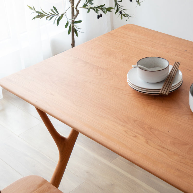Modern Style Rectangle 4-foot Home Furniture Solid Wood Dining Room Collection Clearhalo ' dining_table' 'Dining Tables & Seating' 'Dining Tables' 'furn' 'furn_dining_table' 'Furniture' 'furniture_dining_table' 'Kitchen & Dining Furniture' 'kitchen&dining_furn' 'kitchen' 'kitchen_dining_table' 3779989