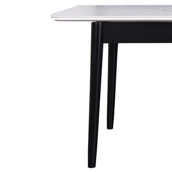 Modern Rectangle Dining Table Sintered Stone Dining Table with 4 Legs,47.2"L x 29.5"W x 29.5"H Clearhalo ' dining_table' 'Dining Tables & Seating' 'Dining Tables' 'furn' 'furn_dining_table' 'Furniture' 'furniture_dining_table' 'Kitchen & Dining Furniture' 'kitchen&dining_furn' 'kitchen' 'kitchen_dining_table' 3780004