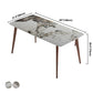 Modern Kitchen Standard Dining Table Rectangle Sintered Stone Top Dining Table with 4 Legs Base Clearhalo ' dining_table' 'Dining Tables & Seating' 'Dining Tables' 'furn' 'furn_dining_table' 'Furniture' 'furniture_dining_table' 'Kitchen & Dining Furniture' 'kitchen&dining_furn' 'kitchen' 'kitchen_dining_table' 3780018