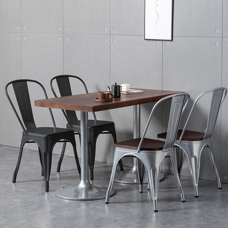Industrial Dining Room Table Pine Solid Wood Table with Metal Base for Home Kitchen Dinner Clearhalo ' dining_table' 'Dining Tables & Seating' 'Dining Tables' 'furn' 'furn_dining_table' 'Furniture' 'furniture_dining_table' 'Kitchen & Dining Furniture' 'kitchen&dining_furn' 'kitchen' 'kitchen_dining_table' 3780020