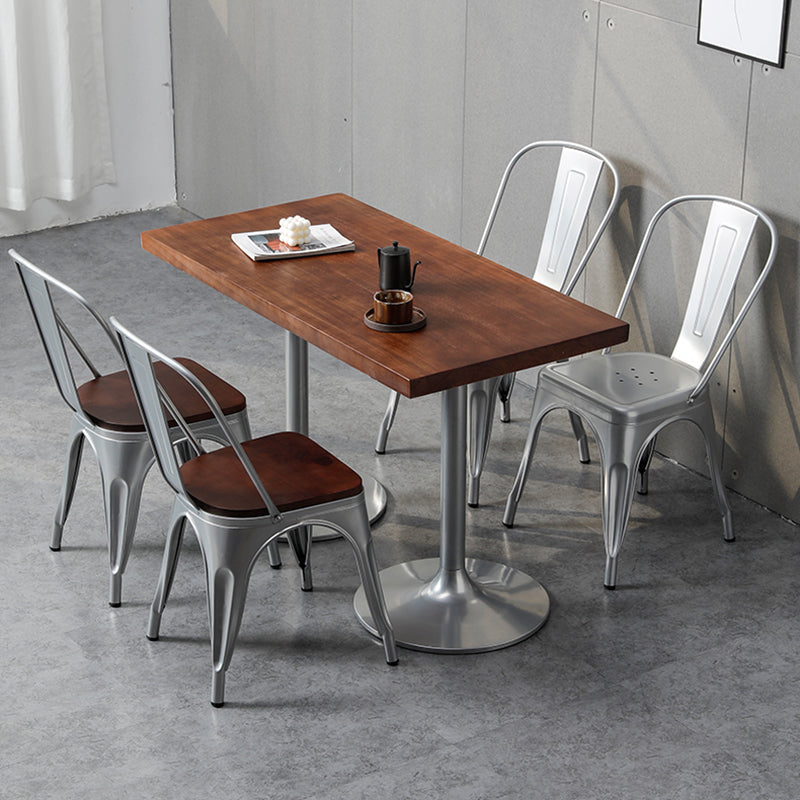 Industrial Dining Room Table Pine Solid Wood Table with Metal Base for Home Kitchen Dinner Clearhalo ' dining_table' 'Dining Tables & Seating' 'Dining Tables' 'furn' 'furn_dining_table' 'Furniture' 'furniture_dining_table' 'Kitchen & Dining Furniture' 'kitchen&dining_furn' 'kitchen' 'kitchen_dining_table' 3780023