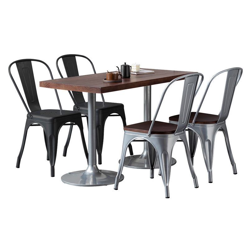 Industrial Dining Room Table Pine Solid Wood Table with Metal Base for Home Kitchen Dinner Clearhalo ' dining_table' 'Dining Tables & Seating' 'Dining Tables' 'furn' 'furn_dining_table' 'Furniture' 'furniture_dining_table' 'Kitchen & Dining Furniture' 'kitchen&dining_furn' 'kitchen' 'kitchen_dining_table' 3780030