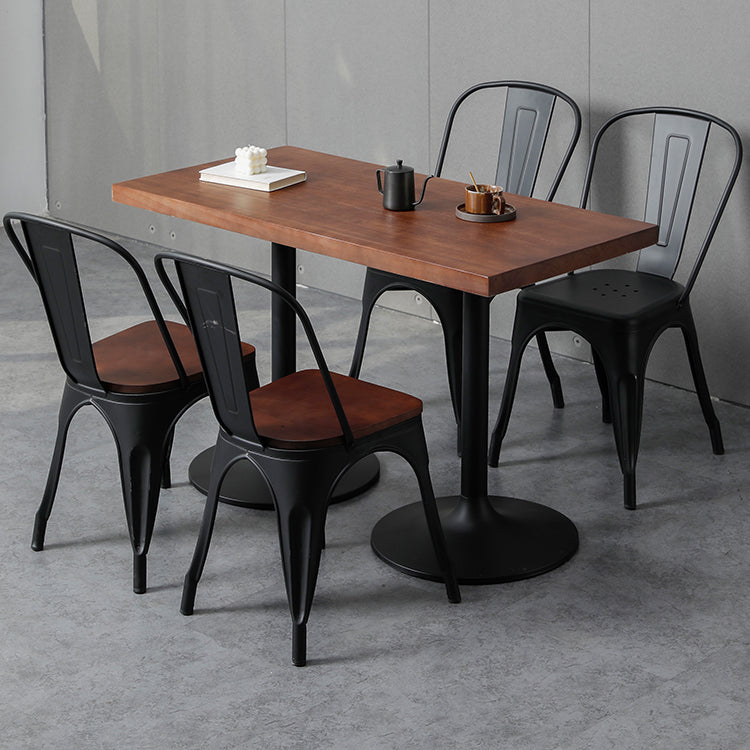 Industrial Dining Room Table Pine Solid Wood Table with Metal Base for Home Kitchen Dinner Clearhalo ' dining_table' 'Dining Tables & Seating' 'Dining Tables' 'furn' 'furn_dining_table' 'Furniture' 'furniture_dining_table' 'Kitchen & Dining Furniture' 'kitchen&dining_furn' 'kitchen' 'kitchen_dining_table' 3780031