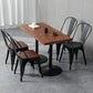Industrial Dining Room Table Pine Solid Wood Table with Metal Base for Home Kitchen Dinner Clearhalo ' dining_table' 'Dining Tables & Seating' 'Dining Tables' 'furn' 'furn_dining_table' 'Furniture' 'furniture_dining_table' 'Kitchen & Dining Furniture' 'kitchen&dining_furn' 'kitchen' 'kitchen_dining_table' 3780035
