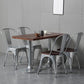 Industrial Dining Room Table Pine Solid Wood Table with Metal Base for Home Kitchen Dinner Clearhalo ' dining_table' 'Dining Tables & Seating' 'Dining Tables' 'furn' 'furn_dining_table' 'Furniture' 'furniture_dining_table' 'Kitchen & Dining Furniture' 'kitchen&dining_furn' 'kitchen' 'kitchen_dining_table' 3780036