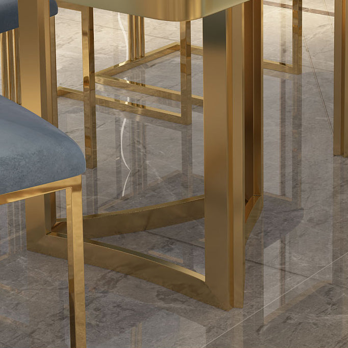 Metal Traditional Luxury Rectangle Indoor Table Sintered Stone Top Table for Dining Room Clearhalo ' dining_table' 'Dining Tables & Seating' 'Dining Tables' 'furn' 'furn_dining_table' 'Furniture' 'furniture_dining_table' 'Kitchen & Dining Furniture' 'kitchen&dining_furn' 'kitchen' 'kitchen_dining_table' 3780053