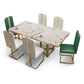Metal Traditional Luxury Rectangle Indoor Table Sintered Stone Top Table for Dining Room Clearhalo ' dining_table' 'Dining Tables & Seating' 'Dining Tables' 'furn' 'furn_dining_table' 'Furniture' 'furniture_dining_table' 'Kitchen & Dining Furniture' 'kitchen&dining_furn' 'kitchen' 'kitchen_dining_table' 3780057