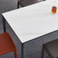 Industrial Standard Rectangle Dining Table Sintered Stone Top Dining Table for Kitchen Clearhalo ' dining_table' 'Dining Tables & Seating' 'Dining Tables' 'Furniture' 'furniture_dining_table' 'Kitchen & Dining Furniture' 'kitchen&dining_furn' 'kitchen' 'kitchen_dining_table' 3780061