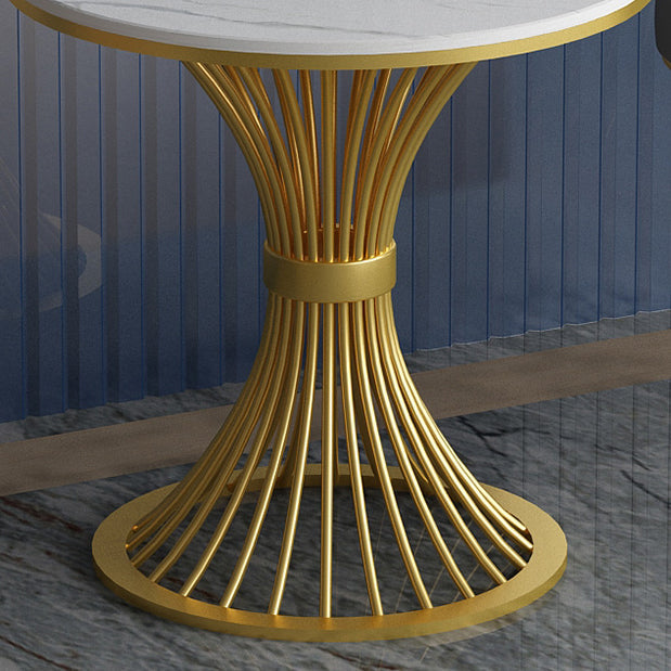 Traditional Luxury Round Dining Table White Sintered Stone Dining Table with Pedestal Base Clearhalo ' dining_table' 'Dining Tables & Seating' 'Dining Tables' 'furn' 'furn_dining_table' 'Furniture' 'furniture_dining_table' 'Kitchen & Dining Furniture' 'kitchen&dining_furn' 'kitchen' 'kitchen_dining_table' 3780074