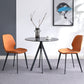 Round Sintered Stone Two-Color Dining Table Simplicity 4 Legs Table for Dining Room Clearhalo ' dining_table' 'Dining Tables & Seating' 'Dining Tables' 'furn' 'furn_dining_table' 'Furniture' 'furniture_dining_table' 'Kitchen & Dining Furniture' 'kitchen&dining_furn' 'kitchen' 'kitchen_dining_table' 3780080