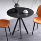 Round Sintered Stone Two-Color Dining Table Simplicity 4 Legs Table for Dining Room Clearhalo ' dining_table' 'Dining Tables & Seating' 'Dining Tables' 'furn' 'furn_dining_table' 'Furniture' 'furniture_dining_table' 'Kitchen & Dining Furniture' 'kitchen&dining_furn' 'kitchen' 'kitchen_dining_table' 3780091