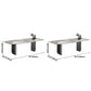 Sintered Stone Modern Rectangle Dining Table White Stone Top Table with Double Pedestal Clearhalo ' dining_table' 'Dining Tables & Seating' 'Dining Tables' 'furn' 'furn_dining_table' 'Furniture' 'furniture_dining_table' 'Kitchen & Dining Furniture' 'kitchen&dining_furn' 'kitchen' 'kitchen_dining_table' 3780112