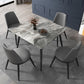 Square Four-Color Dining Table Sintered Stone Table Industrial with 4 Legs Clearhalo ' dining_table' 'Dining Tables & Seating' 'Dining Tables' 'furn' 'furn_dining_table' 'Furniture' 'furniture_dining_table' 'Kitchen & Dining Furniture' 'kitchen&dining_furn' 'kitchen' 'kitchen_dining_table' 3780114
