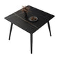 Square Four-Color Dining Table Sintered Stone Table Industrial with 4 Legs Black Without Chairs Clearhalo ' dining_table' 'Dining Tables & Seating' 'Dining Tables' 'furn' 'furn_dining_table' 'Furniture' 'furniture_dining_table' 'Kitchen & Dining Furniture' 'kitchen&dining_furn' 'kitchen' 'kitchen_dining_table' 3780115