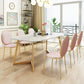 Metal Traditional Luxury Rectangle Indoor Table Sintered Stone Top Table with Sled Base Clearhalo ' dining_table' 'Dining Tables & Seating' 'Dining Tables' 'furn' 'furn_dining_table' 'Furniture' 'furniture_dining_table' 'Kitchen & Dining Furniture' 'kitchen&dining_furn' 'kitchen' 'kitchen_dining_table' 3780137
