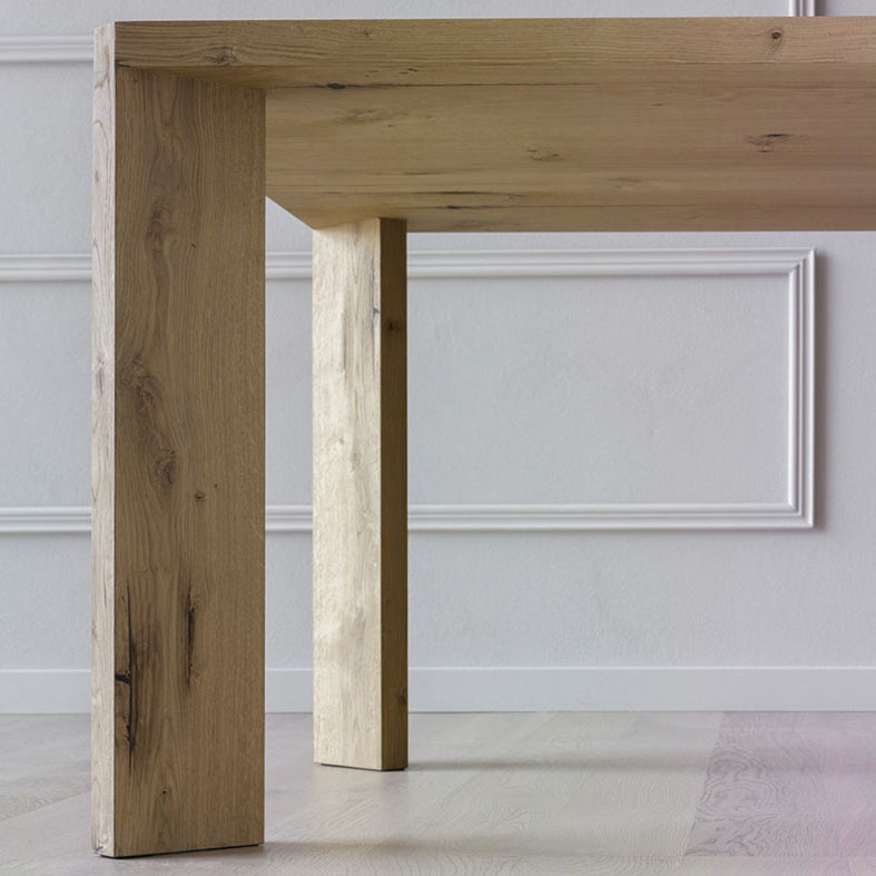 Modern Style Pine Solid Wood Dining Table 4 Legs Base Rectangle Table for Home Clearhalo ' dining_table' 'Dining Tables & Seating' 'Dining Tables' 'furn' 'furn_dining_table' 'Furniture' 'furniture_dining_table' 'Kitchen & Dining Furniture' 'kitchen&dining_furn' 'kitchen' 'kitchen_dining_table' 3780145