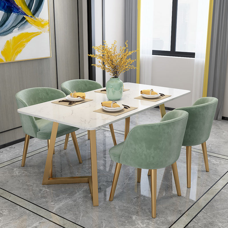 Traditional Luxury Rectangle Dining Site Table Marble Dining Room Home Furniture Clearhalo ' dining_table' 'Dining Tables & Seating' 'Dining Tables' 'furn' 'furn_dining_table' 'Furniture' 'furniture_dining_table' 'Kitchen & Dining Furniture' 'kitchen&dining_furn' 'kitchen' 'kitchen_dining_table' 3780180
