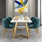 Traditional Luxury Rectangle Dining Site Table Marble Dining Room Home Furniture Clearhalo ' dining_table' 'Dining Tables & Seating' 'Dining Tables' 'furn' 'furn_dining_table' 'Furniture' 'furniture_dining_table' 'Kitchen & Dining Furniture' 'kitchen&dining_furn' 'kitchen' 'kitchen_dining_table' 3780181