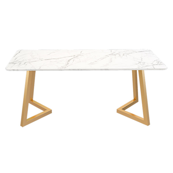 Traditional Luxury Rectangle Dining Site Table Marble Dining Room Home Furniture Without Chairs Clearhalo ' dining_table' 'Dining Tables & Seating' 'Dining Tables' 'furn' 'furn_dining_table' 'Furniture' 'furniture_dining_table' 'Kitchen & Dining Furniture' 'kitchen&dining_furn' 'kitchen' 'kitchen_dining_table' 3780183