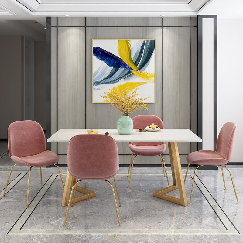 Traditional Luxury Rectangle Dining Site Table Marble Dining Room Home Furniture Clearhalo ' dining_table' 'Dining Tables & Seating' 'Dining Tables' 'furn' 'furn_dining_table' 'Furniture' 'furniture_dining_table' 'Kitchen & Dining Furniture' 'kitchen&dining_furn' 'kitchen' 'kitchen_dining_table' 3780186