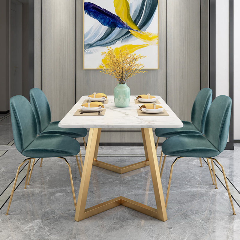 Traditional Luxury Rectangle Dining Site Table Marble Dining Room Home Furniture Clearhalo ' dining_table' 'Dining Tables & Seating' 'Dining Tables' 'furn' 'furn_dining_table' 'Furniture' 'furniture_dining_table' 'Kitchen & Dining Furniture' 'kitchen&dining_furn' 'kitchen' 'kitchen_dining_table' 3780187