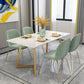 Traditional Luxury Rectangle Dining Site Table Marble Dining Room Home Furniture Clearhalo ' dining_table' 'Dining Tables & Seating' 'Dining Tables' 'furn' 'furn_dining_table' 'Furniture' 'furniture_dining_table' 'Kitchen & Dining Furniture' 'kitchen&dining_furn' 'kitchen' 'kitchen_dining_table' 3780189