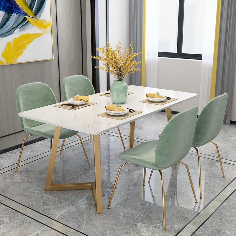 Traditional Luxury Rectangle Dining Site Table Marble Dining Room Home Furniture Clearhalo ' dining_table' 'Dining Tables & Seating' 'Dining Tables' 'furn' 'furn_dining_table' 'Furniture' 'furniture_dining_table' 'Kitchen & Dining Furniture' 'kitchen&dining_furn' 'kitchen' 'kitchen_dining_table' 3780189