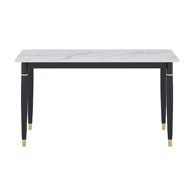 Stone Dining Site Table Traditional Luxury Rectangle Dining Table for Kitchen Home Four Leg Without Chairs Clearhalo ' dining_table' 'Dining Tables & Seating' 'Dining Tables' 'furn' 'furn_dining_table' 'Furniture' 'furniture_dining_table' 'Kitchen & Dining Furniture' 'kitchen&dining_furn' 'kitchen' 'kitchen_dining_table' 3780198